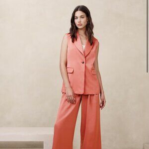 Banana Republic Factory Silky Tie-Waist Vest, 8